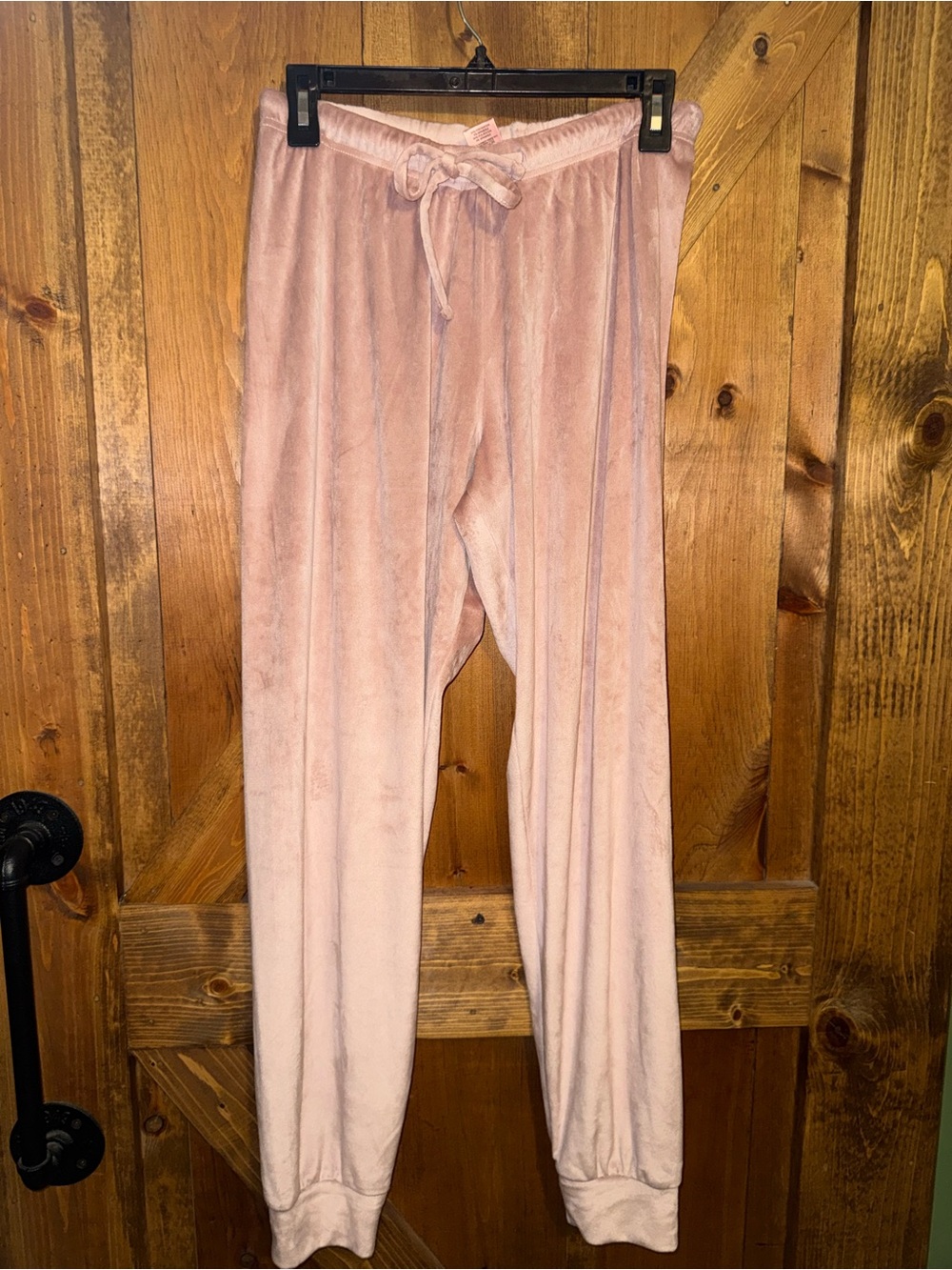 Juicy Couture Pink Velour Rhinestone Logo Joggers Y2K Size S